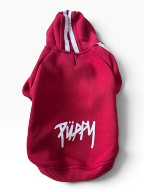 NWOT Frisco "Püppy" Red Athletic Pet Hoodie - Size Small